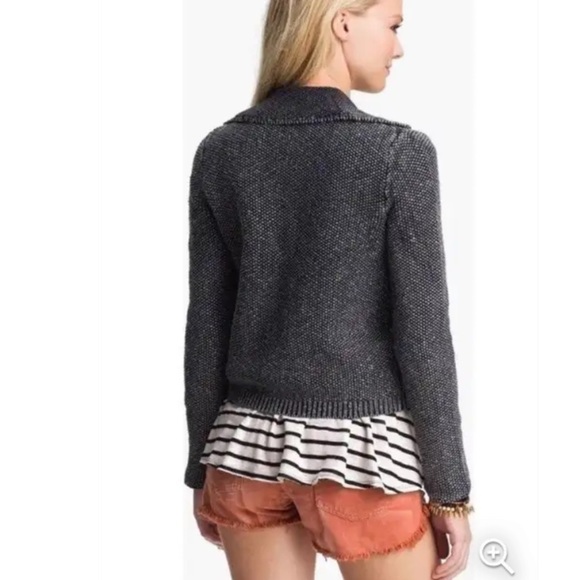 FREE PEOPLE Warm & Cool Knit Moto Jacket - Picture 4 of 13